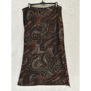 Midi Skirt Dark Academia Whimsygoth Goth Fairy Floral Mirasol Stretch XL